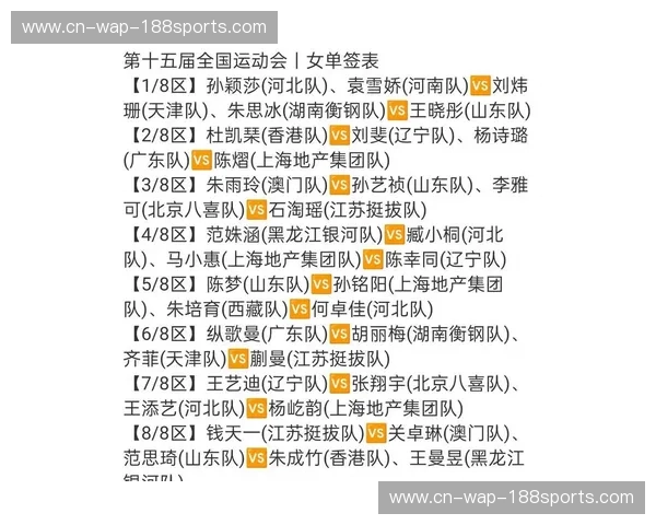 全运会2028抽签——揭开赛场命运的那一刻